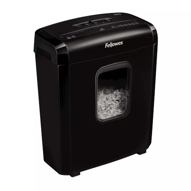 Niszczarka papieru Fellowes Powershred 6M, cięcie mikroniszczące, czarny