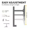 Fellowes Seasa Single Monitor Arm – Wolnostojący uchwyt do monitora dla ekranów 32 cale 8KG – Ergonomiczne regulowane ramię do monitora – Pochylenie 45° Obrót 120° Rotacja 360°, VESA 75 x 75/100 x 100 – Czarny