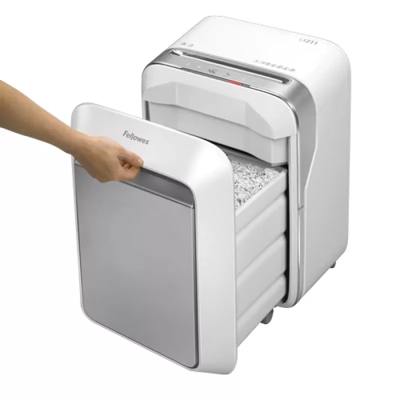 Niszczarka Fellowes LX Series Powershred LX21 Mikrocięcie Szary, Biały