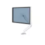 Fellowes Platinum Series ramię do monitora - uchwyt do monitora dla ekranów 8KG 40 cali - regulowany uchwyt biurkowy do monitora - odchylenie 45° obrót 180° obrót w płaszczyźnie 360° obrót 360°, VESA 75 x 75/100 x 100 - biały