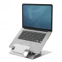 Podstawka pod laptop Fellowes Hylyft — regulowana podstawka do biurka, do domu i biura — podnośnik do laptopa z 6 stopniami regulacji wysokości — maks. rozmiar monitora 17 cali, maks. waga 5 kg — srebrny/czarny