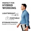 Podstawka pod laptop Fellowes Hylyft — regulowana podstawka do biurka, do domu i biura — podnośnik do laptopa z 6 stopniami regulacji wysokości — maks. rozmiar monitora 17 cali, maks. waga 5 kg — srebrny/czarny