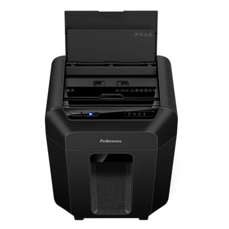 Niszczarka Fellowes Automax 80M, cięcie cząsteczkowe, 22 cm, czarna