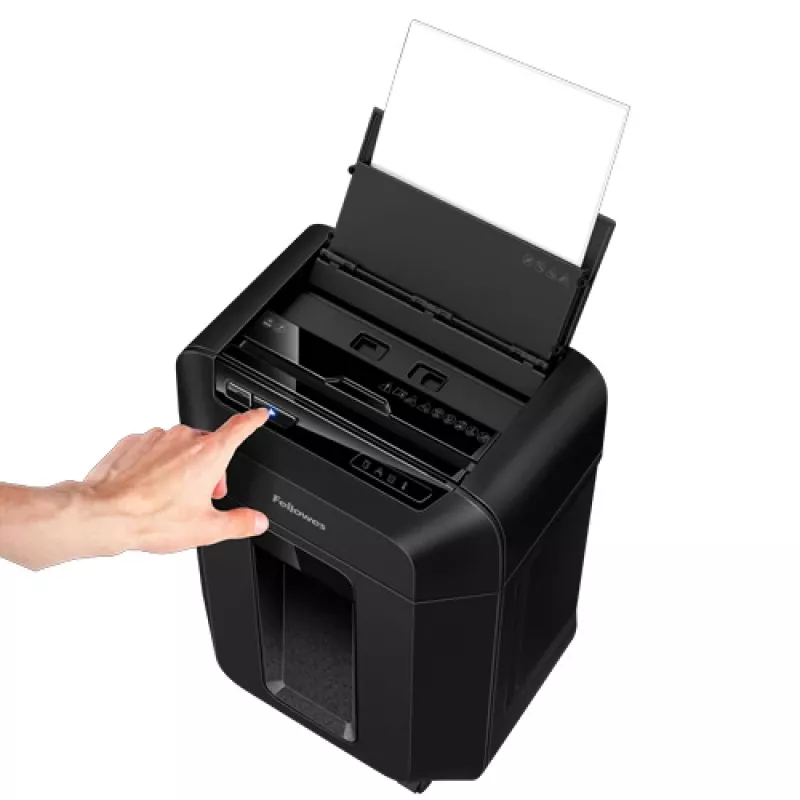 Niszczarka Fellowes Automax 80M, cięcie cząsteczkowe, 22 cm, czarna