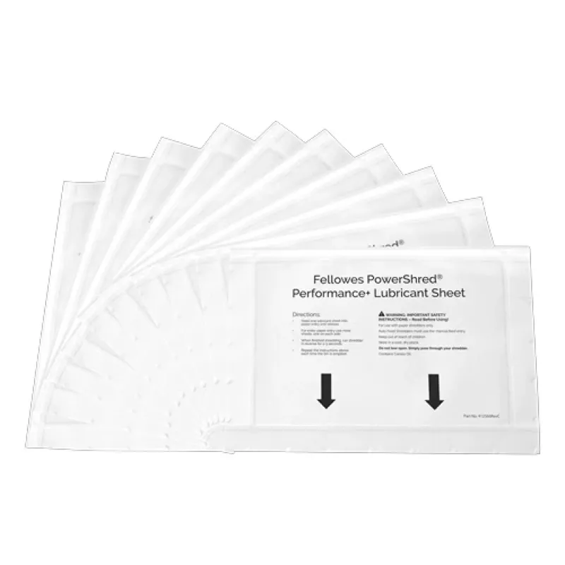 Fellowes 4025601 akcesorium do niszczarki arkusze smarujące 10 szt.