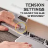 Podnóżek Fellowes pod biurko - Hana LT podparcie stóp ergonomiczny podnóżek - stołek pod stopy do biura i domu - biały