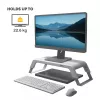 Fellowes podstawka pod monitor z 3-stopniową regulacją wysokości - Hana LT Podstawka pod monitor - Ergonomiczna regulowana podstawka pod monitor do komputerów - Maks. udźwig 22,6 kg - Biała