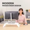 Fellowes podstawka pod monitor z 3-stopniową regulacją wysokości - Hana LT Podstawka pod monitor - Ergonomiczna regulowana podstawka pod monitor do komputerów - Maks. udźwig 22,6 kg - Biała