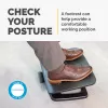 Fellowes Podnóżek pod biurko - Hana LT podparcie stóp ergonomiczny podnóżek - podnóżek stołek do biura i domu - czarny