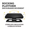 Fellowes Podnóżek pod biurko - Hana LT podparcie stóp ergonomiczny podnóżek - podnóżek stołek do biura i domu - czarny