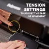 Fellowes Podnóżek pod biurko - Hana LT podparcie stóp ergonomiczny podnóżek - podnóżek stołek do biura i domu - czarny