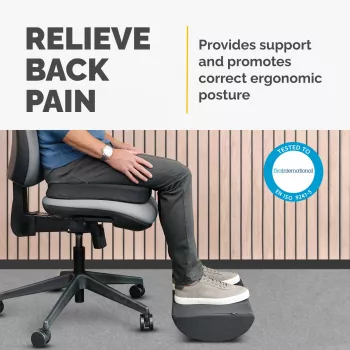 Fellowes Foot Rest Under Desk Breyta Foot Rest Cushion, Czarny, Poliester, 45 cm, 30 cm, 450 mm, 300 mm