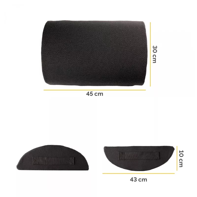 Fellowes Foot Rest Under Desk Breyta Foot Rest Cushion, Czarny, Poliester, 45 cm, 30 cm, 450 mm, 300 mm