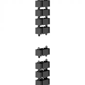 Fellowes 100136871 organizer kabli Biurko Osłona na kable Czarny 1 szt.