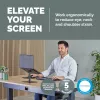 Fellowes Alumia Laptop Riser Podstawka pod laptop na biurko Maks. rozmiar 15 cali Maks. waga 5 kg Czarna
