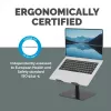 Fellowes Alumia Laptop Riser Podstawka pod laptop na biurko Maks. rozmiar 15 cali Maks. waga 5 kg Czarna