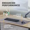 Mata na biurko Fellowes z antypoślizgową podstawą, Breyta Desk Mat z ochroną antybakteryjną, szara