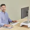 Podkładka pod nadgarstek Fellowes Breyta – antybakteryjna, ergonomiczna podpórka, szara