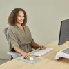 Podkładka pod nadgarstek Fellowes Breyta Palm Rest z ochroną antybakteryjną Ergonomiczne wsparcie nadgarstka Sage