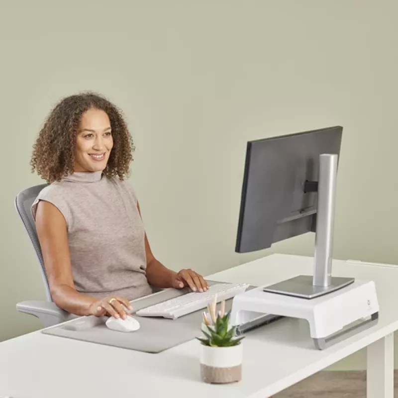Fellowes Wrist Rest Breyta Palm Rest z ochroną antybakteryjną Ergonomiczna podpórka pod nadgarstek Piaskowy