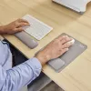 Podkładka pod nadgarstek do klawiatury Fellowes Breyta Compact — Ergonomiczna podpórka z ochroną antybakteryjną, szara