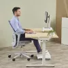 Podkładka pod nadgarstek do klawiatury Fellowes Breyta Compact — Ergonomiczna podpórka z ochroną antybakteryjną, szara