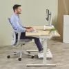 Podpórka pod nadgarstek do klawiatury Fellowes Breyta, ergonomiczne wsparcie nadgarstka z ochroną antybakteryjną, szara