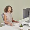 Podkładka pod nadgarstek do klawiatury Fellowes Breyta Compact – ergonomiczne wsparcie z ochroną antybakteryjną, piaskowa