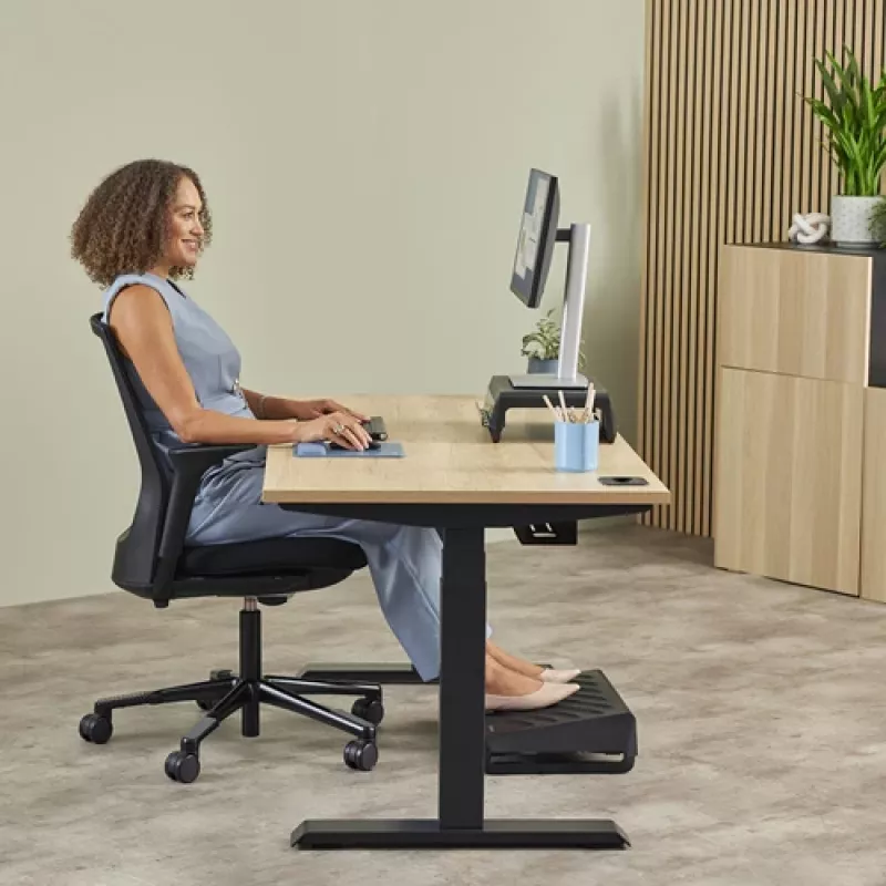 Podkładka pod nadgarstek do klawiatury Fellowes Breyta Compact z antybakteryjnym wsparciem nadgarstka Ergonomiczna podpórka pod nadgarstek Marine