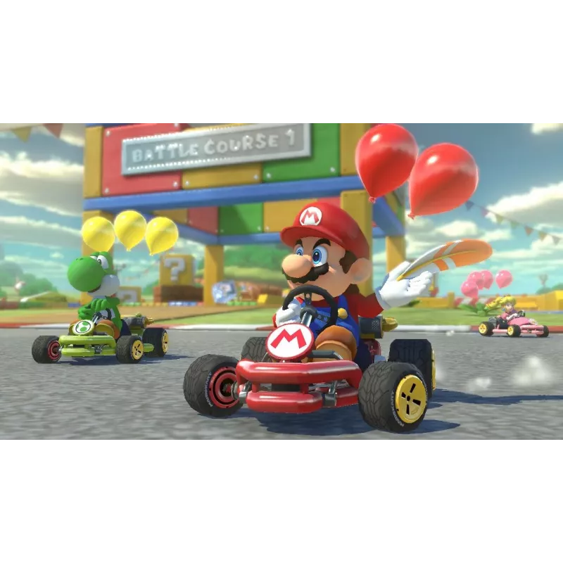 Nintendo Mario Kart 8 Deluxe Standard niemiecki, angielski, francuski, włoski, japoński, niderlandzki, portugalski, rosyjski Nintendo Switch