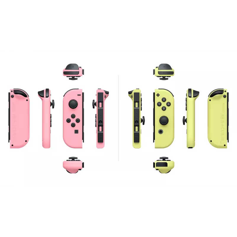 Nintendo 10011583 Kontroler gamingowy różowy, żółty Bluetooth Gamepad analogowy / cyfrowy Nintendo Switch, Nintendo Switch OLED