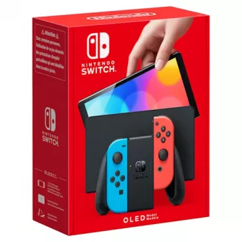 Nintendo Switch OLED, Nintendo Switch, NVIDIA Custom Tegra, niebieski, czerwony, analogowy / cyfrowy, przycisk Home, przycisk zasilania, przyciski