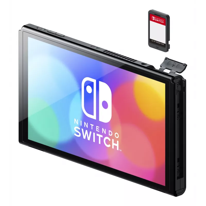 Nintendo Switch OLED, Nintendo Switch, NVIDIA Custom Tegra, niebieski, czerwony, analogowy / cyfrowy, przycisk Home, przycisk zasilania, przyciski
