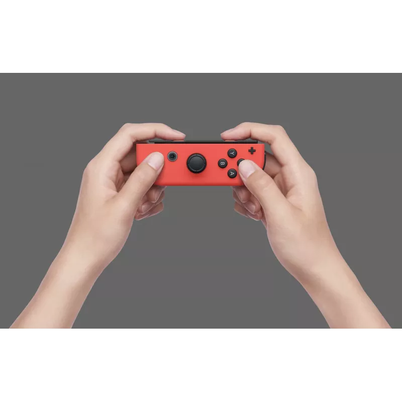 Nintendo Switch OLED, Nintendo Switch, NVIDIA Custom Tegra, niebieski, czerwony, analogowy / cyfrowy, przycisk Home, przycisk zasilania, przyciski