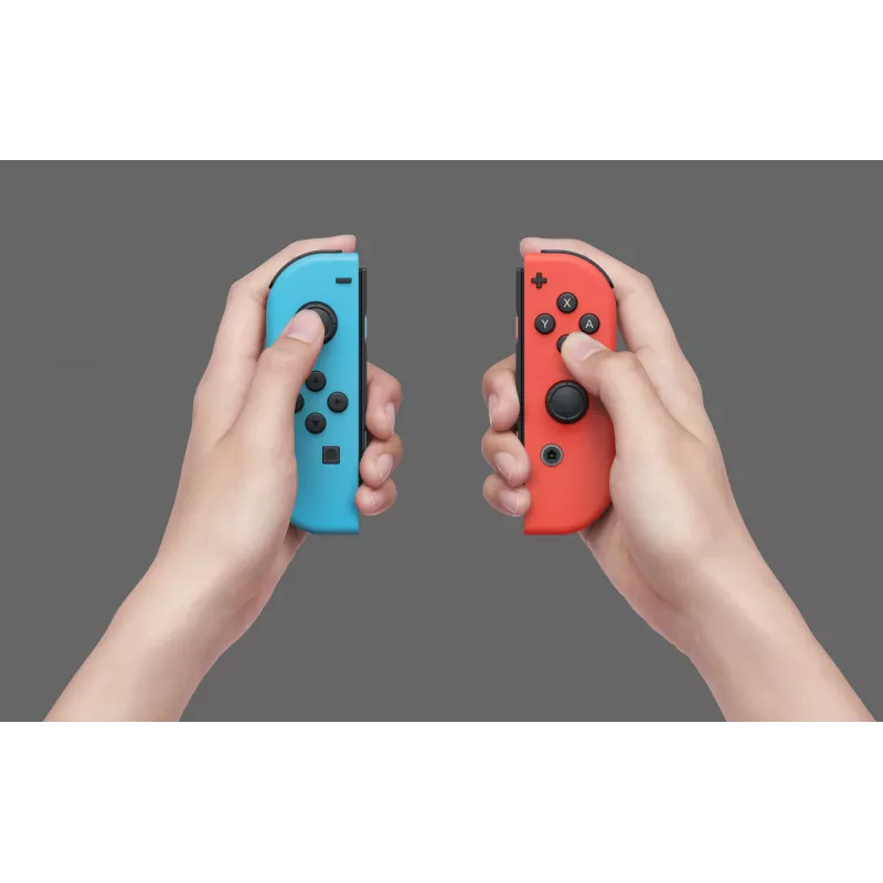 Nintendo Switch OLED, Nintendo Switch, NVIDIA Custom Tegra, niebieski, czerwony, analogowy / cyfrowy, przycisk Home, przycisk zasilania, przyciski