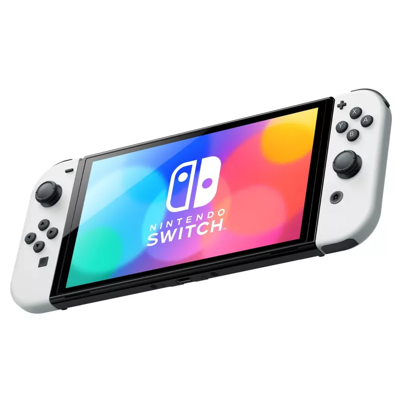 Przenośna konsola do gier Nintendo Switch OLED 17,8 cm (7 cali) 64 GB Ekran dotykowy Wi-Fi Czarny, Biały