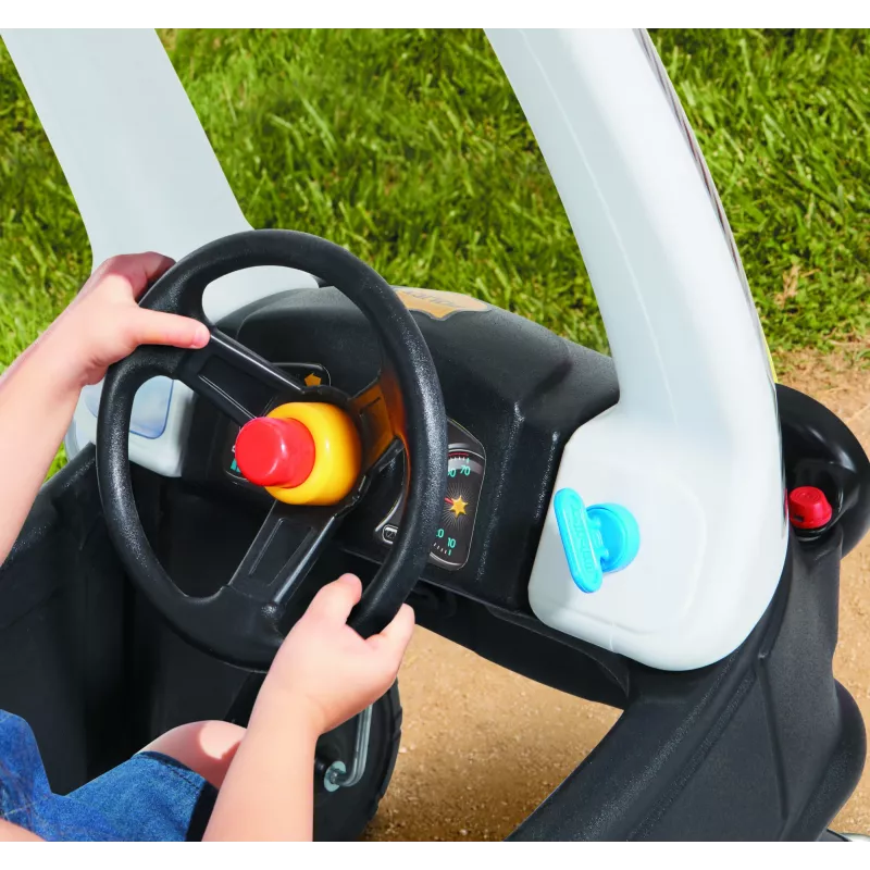 Little Tikes Tikes Patrol Policyjny Samochód, 1.5 roku(lat), 4 koła, Plastik, Czarny, Biały, Wymaga baterii