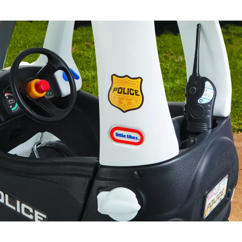 Little Tikes Tikes Patrol Policyjny Samochód, 1.5 roku(lat), 4 koła, Plastik, Czarny, Biały, Wymaga baterii