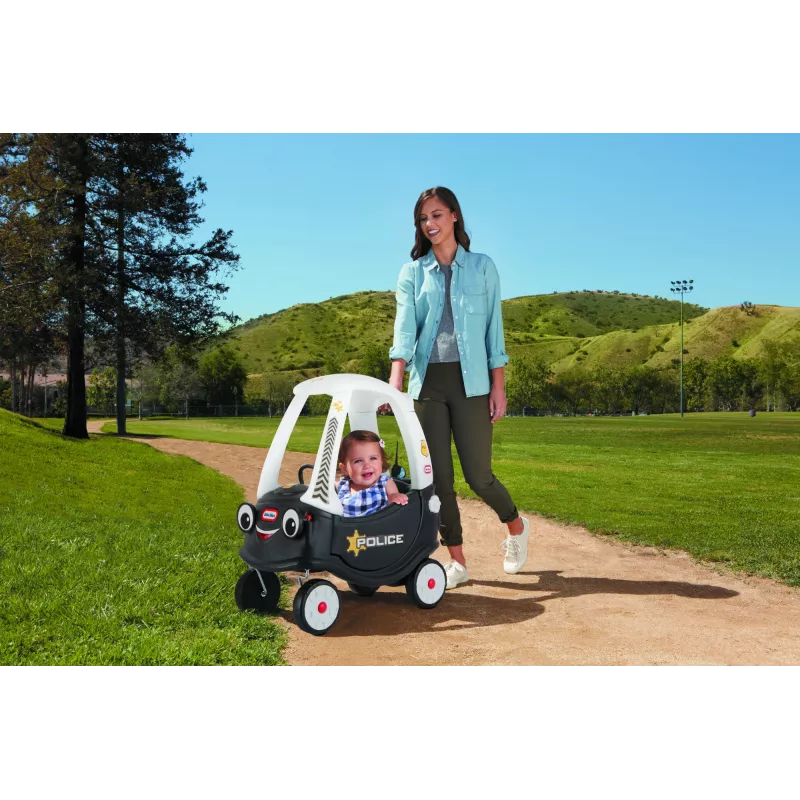 Little Tikes Tikes Patrol Policyjny Samochód, 1.5 roku(lat), 4 koła, Plastik, Czarny, Biały, Wymaga baterii