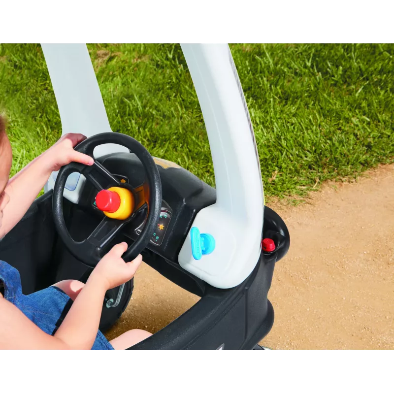 Little Tikes Tikes Patrol Policyjny Samochód, 1.5 roku(lat), 4 koła, Plastik, Czarny, Biały, Wymaga baterii