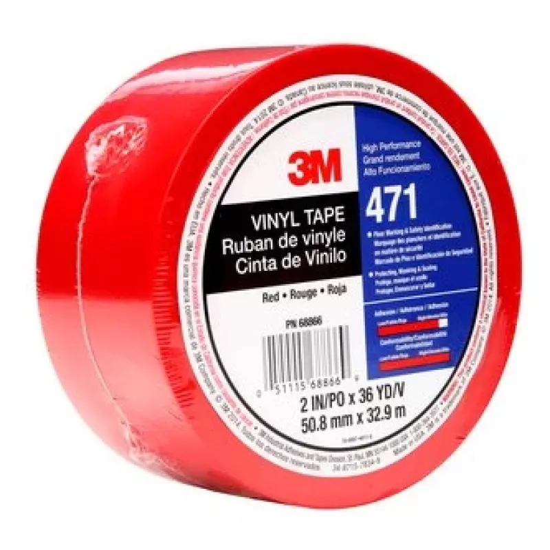 3M 471 32.91 m Taśma winylowa czerwona