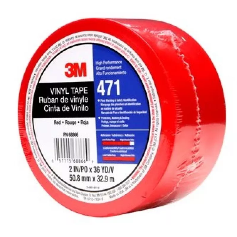 3M 471 32.91 m Taśma winylowa czerwona