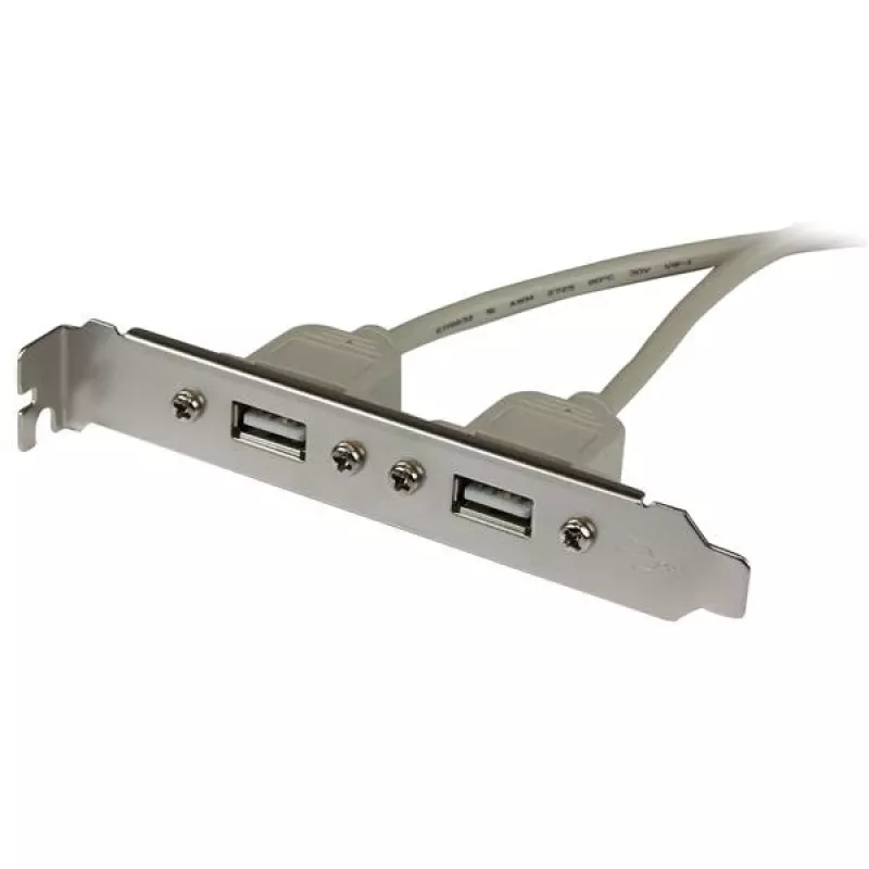 StarTech.com Adapter ślepej zaślepki 2 porty USB A żeński, 2 x IDC, 2 x USB A, 0,286 m, Srebrny