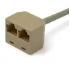 StarTech.com 2-to-1 RJ45 Splitter adapter kablowy - F/M, 10/100Base-T(X), Cat5e, szary, polichlorek winylu (PVC), 0,33 m, Męski/Żeński