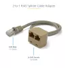 StarTech.com 2-to-1 RJ45 Splitter adapter kablowy - F/M, 10/100Base-T(X), Cat5e, szary, polichlorek winylu (PVC), 0,33 m, Męski/Żeński