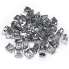 StarTech.com 50 szt. nakrętek klatkowych M5 do szaf serwerowych, Nakrętka klatkowa, Stal nierdzewna, Stal nierdzewna, M5, CE, TAA, REACH, 223,2 g