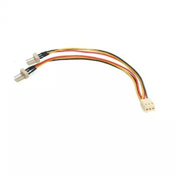 StarTech.com 15 cm kabel rozdzielacz zasilania wentylatora TX3, Molex (3-pin), Molex (3-pin), 0,152 m, Męski, Żeński, Różne kolory, Biały