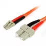 StarTech.com 1m kabel światłowodowy – wielomodowy duplex 62,5/125 LSZH zwora światłowodowa – LC/SC