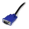 StarTech.com 10 ft Ultra Thin USB VGA 2-in-1 KVM kabel, 3 m, VGA, czarny, USB, USB A + VGA, VGA