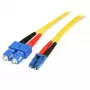 StarTech.com 1m kabel światłowodowy - patchcord jednomodowy duplex 9/125 LSZH - LC/SC
